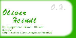 oliver heindl business card