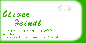 oliver heindl business card